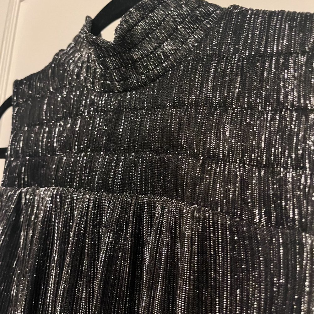 NWT Nine West Cocktail Dress, Black/Silver, Large